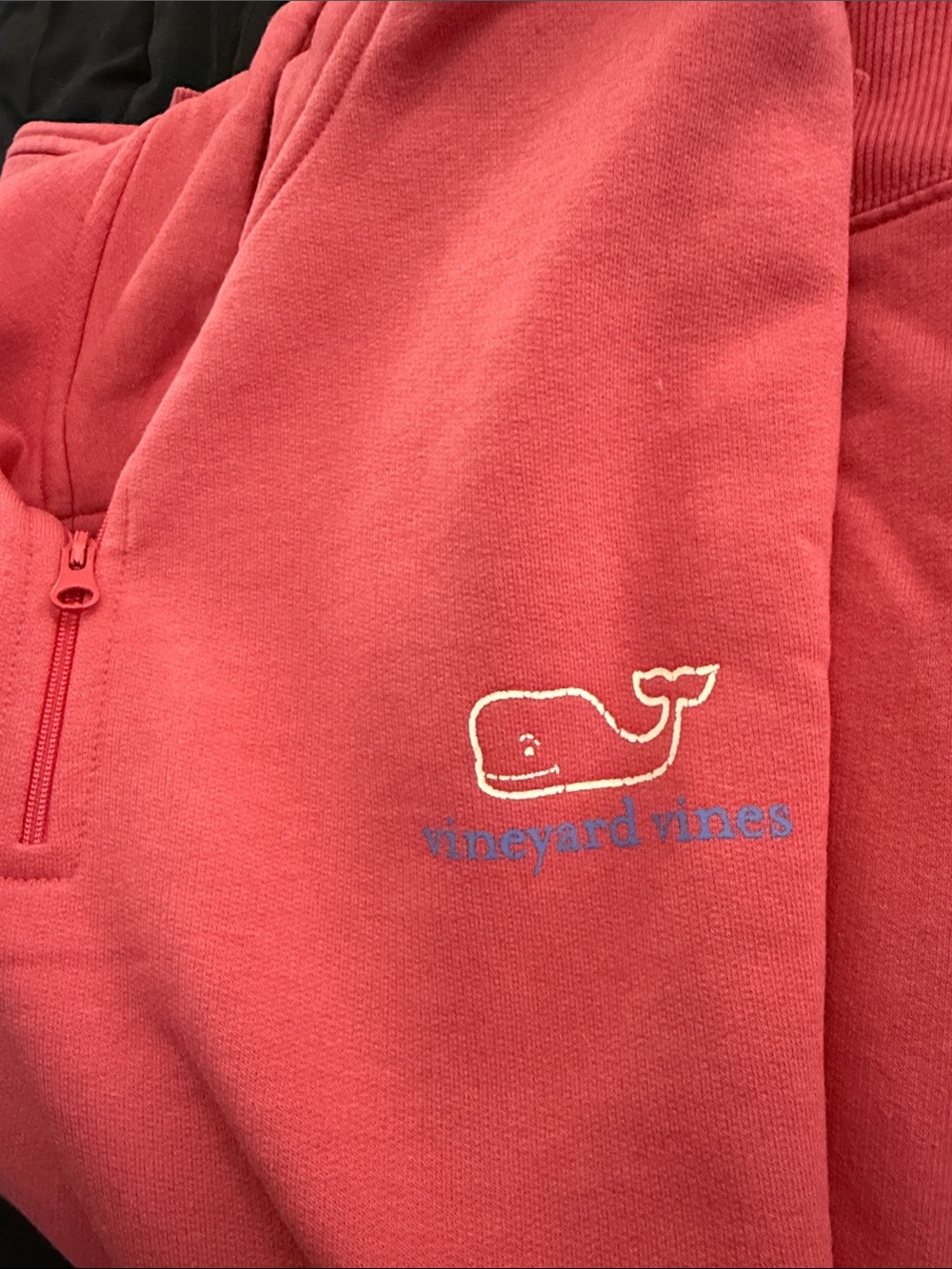Vineyard Vines Coral Half-Zip Pullover - Picture 6 of 6